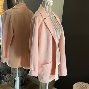 Magaschoni, Large, Soft Pink Women's Blazer, UIGC